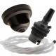 Brown Bakelite Ceiling Pendant Kit and B22 Bronze Bulb Holder with 1M White Flex Brown Bakelite Ceiling Pendant Kit and B22 Bronze Bulb Holder with 1M White Flex