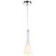 White Glass Pendant Light Fitting with Decorative Black Lines White Glass Pendant Light Fitting with Decorative Black Lines