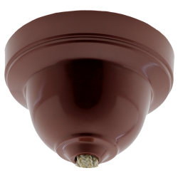 Ceiling Rose Cup in Brick Red Bakelite Ceiling Rose Cup in Brick Red Bakelite