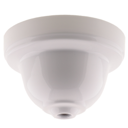 Ceiling Rose Cup in Bakelite with Applied Gloss White Finish Ceiling Rose Cup in Bakelite with Applied Gloss White Finish