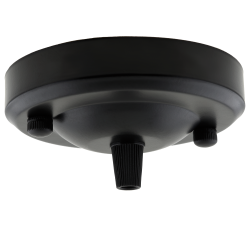 Large Ceiling Rose with Nylon Cord Grip in Matte Black Large Ceiling Rose with Nylon Cord Grip in Matte Black