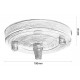 Large Brass Ceiling Pendant Kit and B22 Lampholder with White Flex