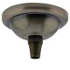 Small Ceiling Rose with Metal Cord Grip in Antique Brass Effect Small Ceiling Rose with Metal Cord Grip in Antique Brass Effect
