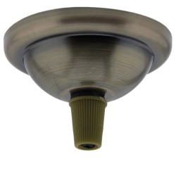 Small Ceiling Rose with Nylon Cord Grip in Antique Brass Effect