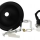 Small Ceiling Rose with Deco Style Hook in Matte Black Finish Small Ceiling Rose with Deco Style Hook in Matte Black Finish