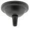 Small Ceiling Rose with Metal Cord Grip in Matte Black Finish