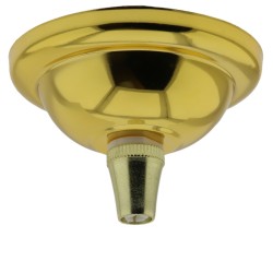 Small Brass Effect Ceiling Pendant Kit and B22 Brass Lampholder with Bronze Flex Small Brass Effect Ceiling Pendant Kit and B22 Brass Lampholder with Bronze Flex