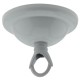 Small Ceiling Rose with Deco Style Loop in Gloss White Finish
