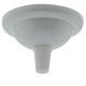 Small Ceiling Rose with Nylon Cord Grip in Gloss White Finish Small Ceiling Rose with Nylon Cord Grip in Gloss White Finish