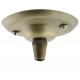Antique Brass Ceiling Pendant Kit and E27 Lampholder with White Flex