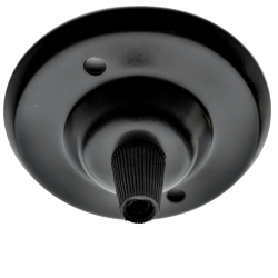 Ceiling Rose with Nylon Cord Grip in Matte Black Finish Ceiling Rose with Nylon Cord Grip in Matte Black Finish