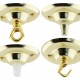Ceiling Rose with Nylon Cord Grip in Polished Brass Effect Ceiling Rose with Nylon Cord Grip in Polished Brass Effect