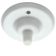Ceiling Rose with Nylon Cord Grip in Gloss White Finish Ceiling Rose with Nylon Cord Grip in Gloss White Finish