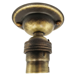 B22 Solid Brass Batten Lampholder in Hand-Antiqued Finish B22 Solid Brass Batten Lampholder in Hand-Antiqued Finish