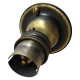 B22 Solid Brass Batten Lampholder in Hand-Antiqued Finish
