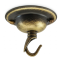 Hand-Antiqued Solid Brass Ceiling Rose with Metal chain hook