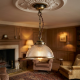 Hand-Antiqued Solid Brass Ceiling Rose with Metal Chain Loop