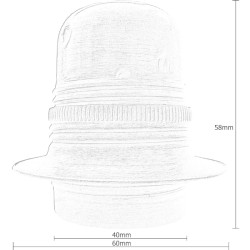 Lampholder E27 Dark Bronze Finish with Shade Ring and Metal Hook Lampholder E27 Dark Bronze Finish with Shade Ring and Metal Hook