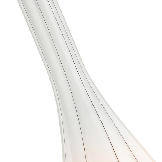 White Glass Pendant Light Fitting with Decorative Black Lines White Glass Pendant Light Fitting with Decorative Black Lines