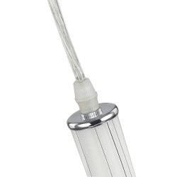 White Glass Pendant Light Fitting with Decorative Black Lines White Glass Pendant Light Fitting with Decorative Black Lines