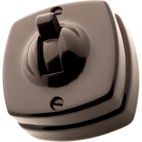 Britmac Vintage Toggle Bakelite Light Switch 1Way 1Gang Square Profile Britmac Vintage Toggle Bakelite Light Switch 1Way 1Gang Square Profile