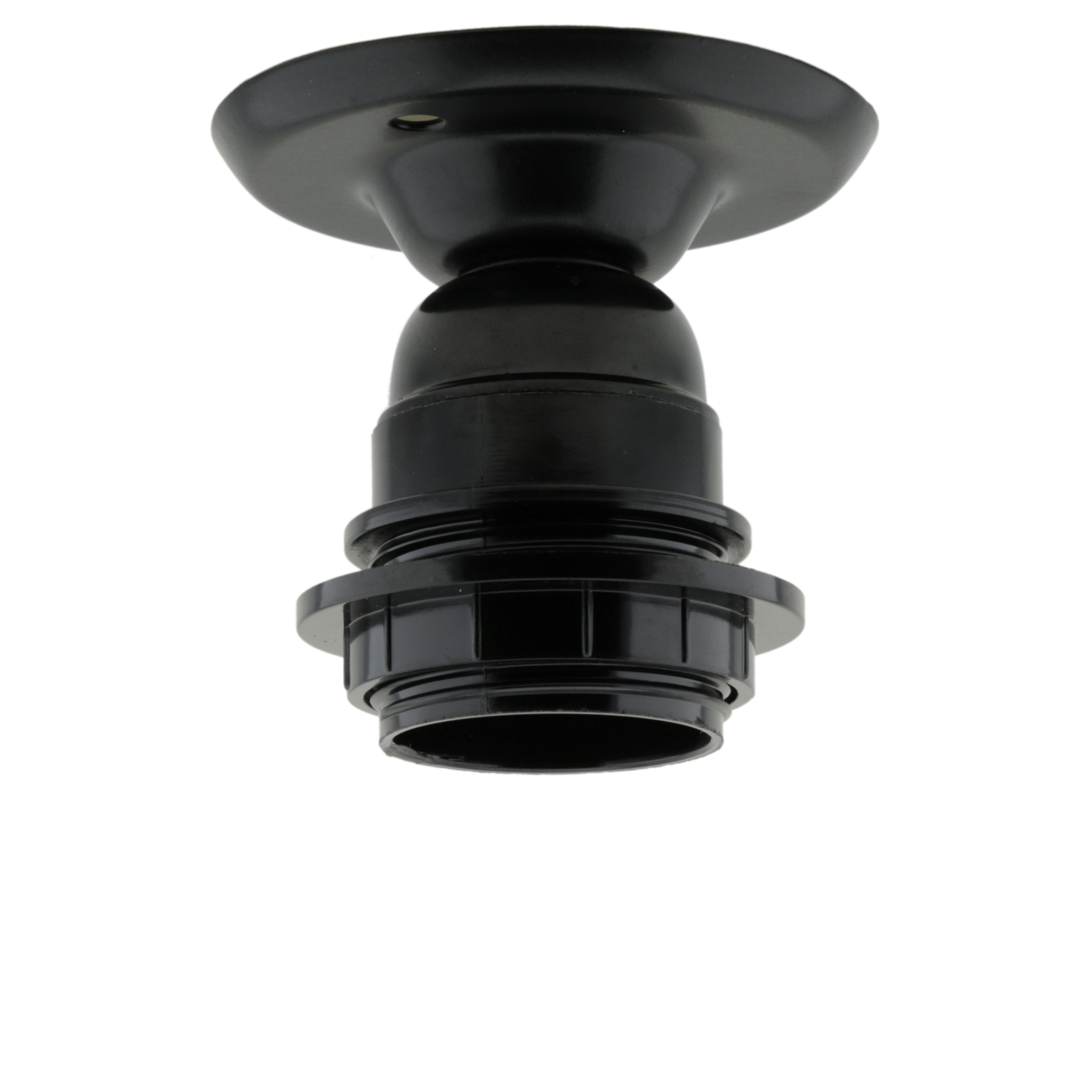 Descarte Meandro Mm E27 Batten Bulb Holder (lampholder) in Black Bakelite by  www.art-deco-emporium.co.uk